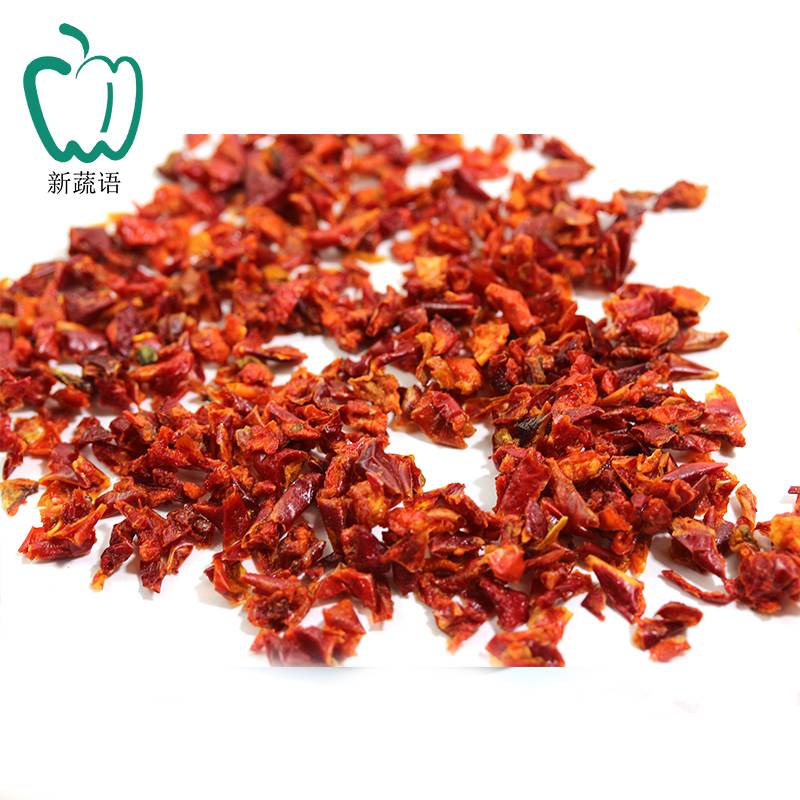 China Dehydrating Vegetables Factory Wholesale Food Ingredient,Natural Dried Red Bell Pepper Flakes Air Dried Vegetables