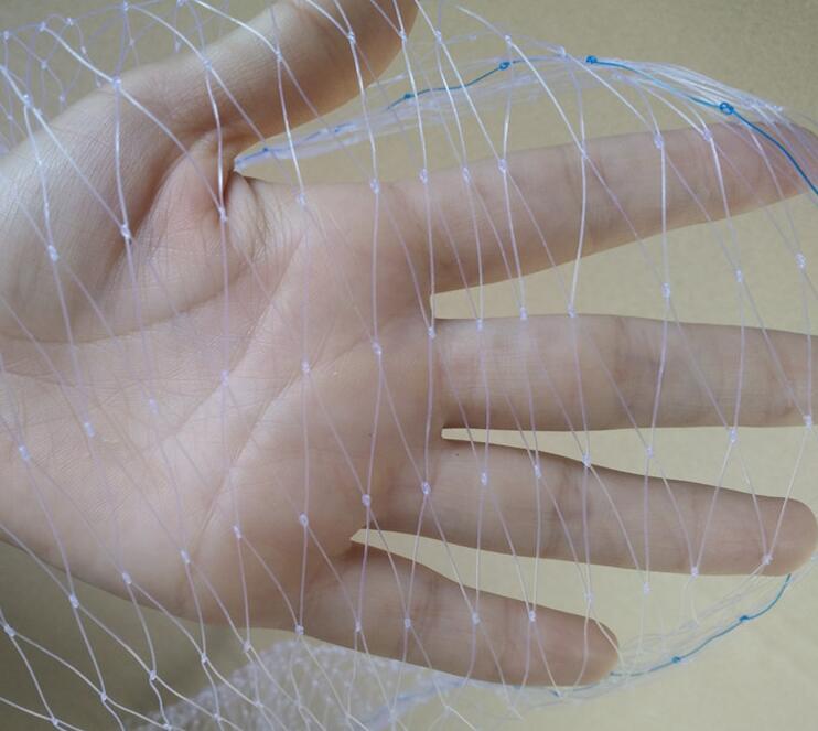 Hdpe Knitted Plastic Heavy Duty Anti Bird Netting White Color Transparent Leno Knitted Protection Mesh Knotless Net