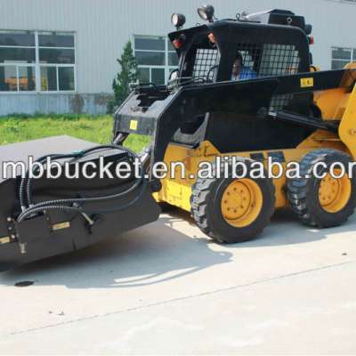 skid steer loader with angle broom sweeper made in China